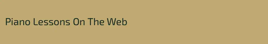 Piano Lessons On The Web